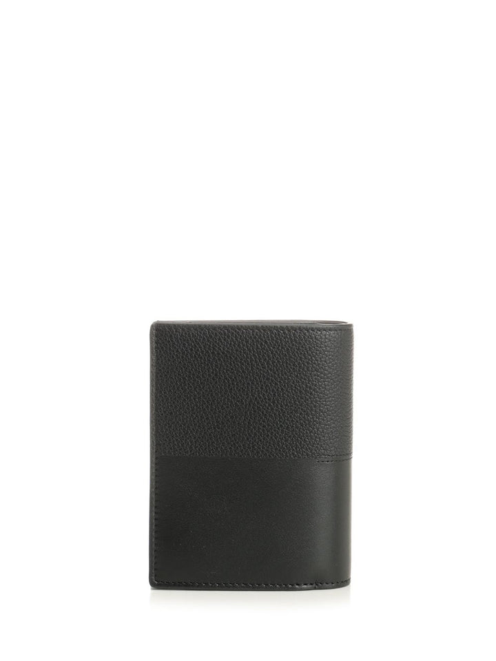 Loewe Small Vertical Leather Wallet Wallets - Black | db85552119afe55c0870acc691e434994645522e
