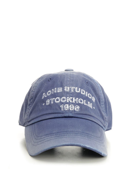 Cap With Spray Logo Hats Blue