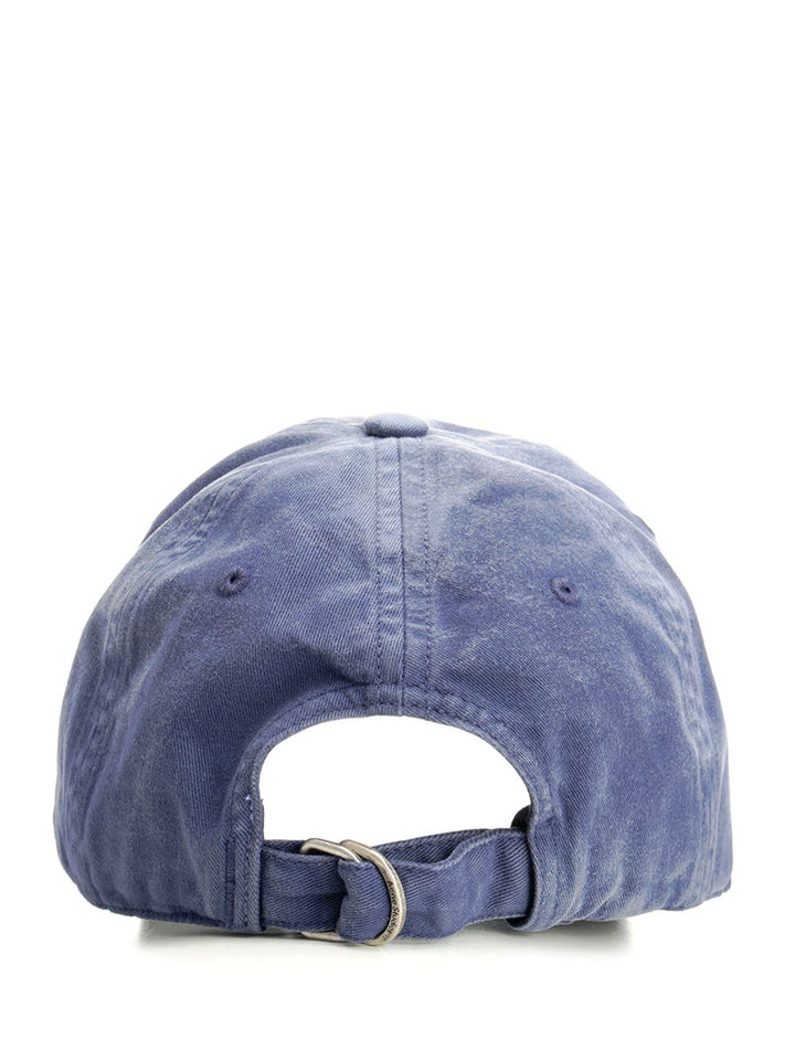 Acne Studios Cap With Spray Logo Hats - Blue | b1d2b894fe2b6e2e4f16e3f2fd0581b9036fde93