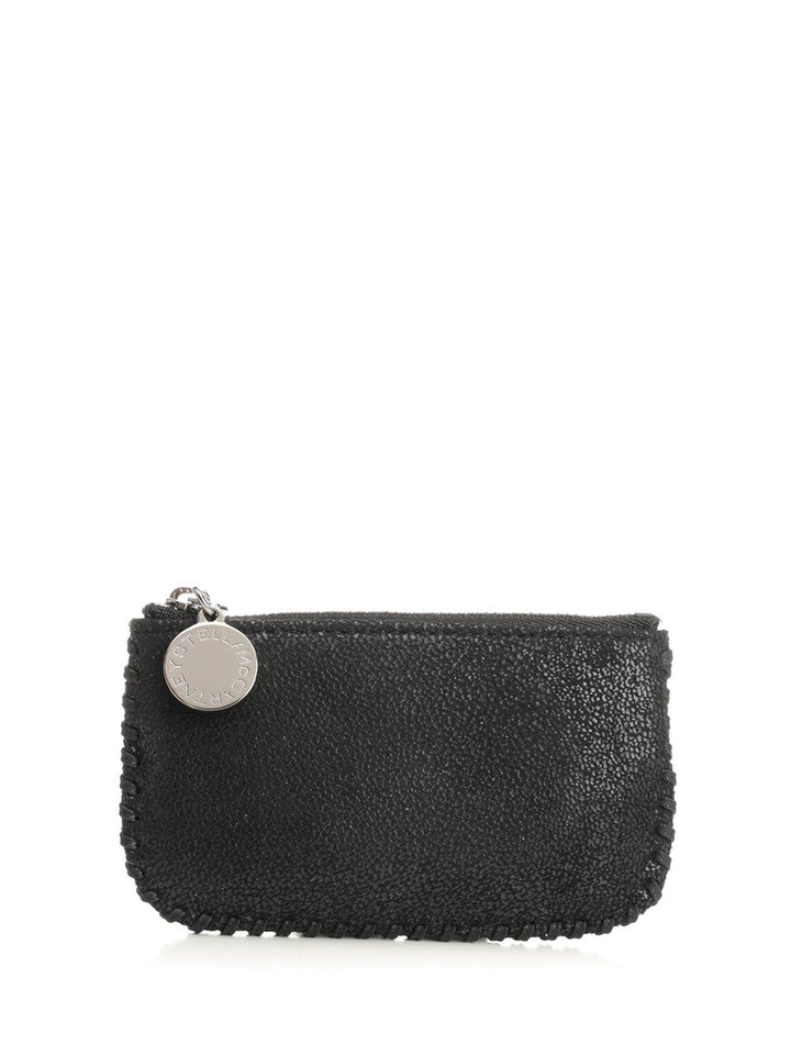 Stella Mccartney Falabella Zip Around Card Holder Keychain Small leather goods - Black | 7dbdc043ad2a0b6c02e8fc447690a680c9b7ac7c