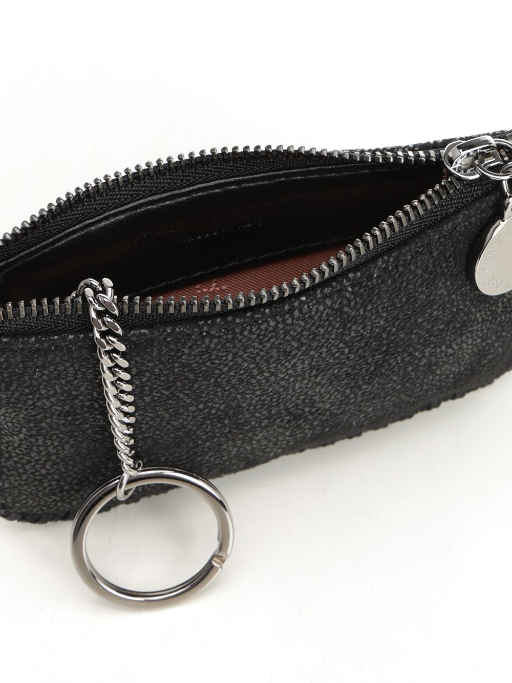 Stella Mccartney Falabella Zip Around Card Holder Keychain Small leather goods - Black | e6e8c53fb78273ba844d99d0bc331bb17fd1ef85