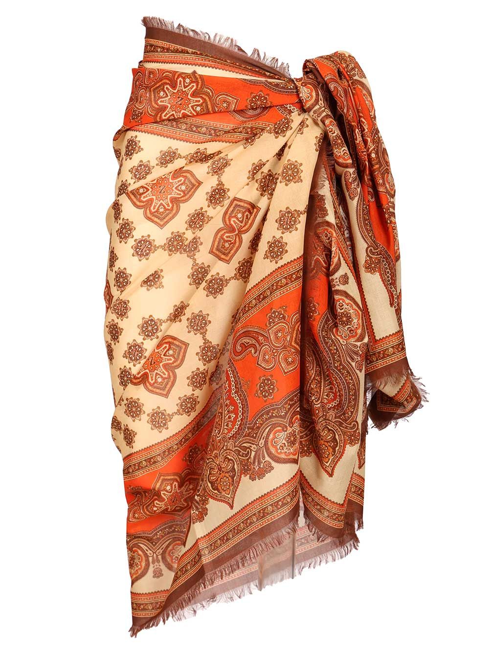 Zimmermann Printed Cotton Pareo Skirts - Multicolor | 9418219a77790668004516e1a3097a4fd6269b3c