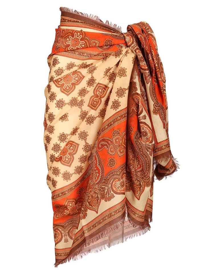 Zimmermann Printed Cotton Pareo Skirts - Multicolor | 9418219a77790668004516e1a3097a4fd6269b3c
