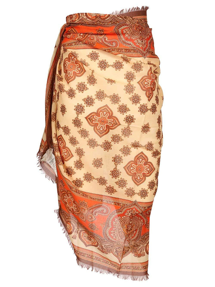 Zimmermann Printed Cotton Pareo Skirts - Multicolor | b5a64a068d01ca8eb2dfcfcbcd8581413e4bbc12