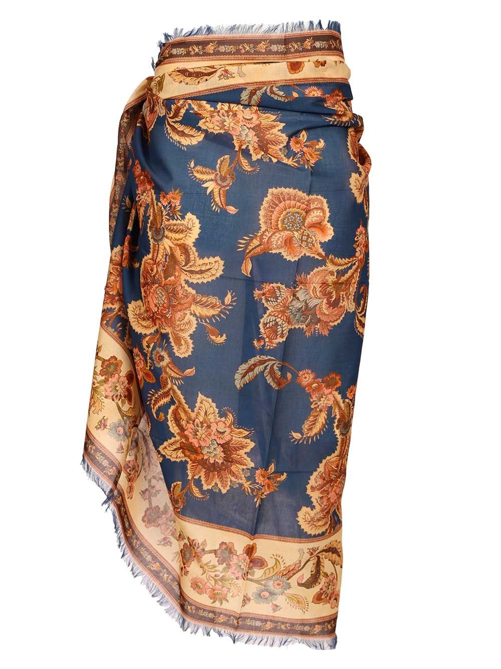 Zimmermann Printed Cotton Pareo Skirts - Multicolor | d0e1d940fe8222b41f21874433d943fea3cd4dd2