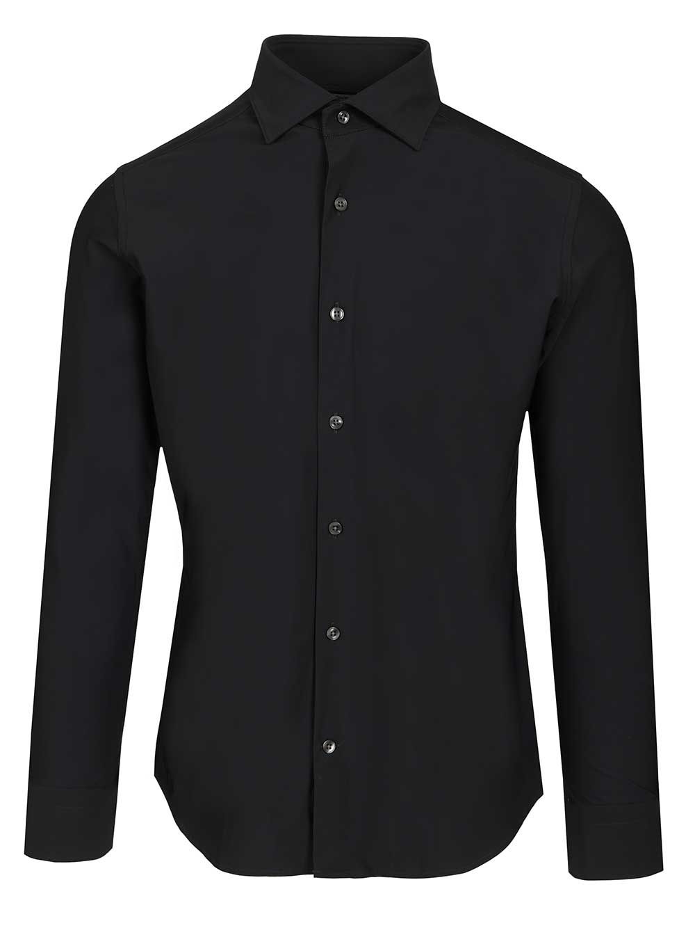 Al Duca D'Aosta Non-Iron Fabric Shirt Shirts - Black | 0fc61d2de95bce7f1f6e9e79becedc47599f77eb