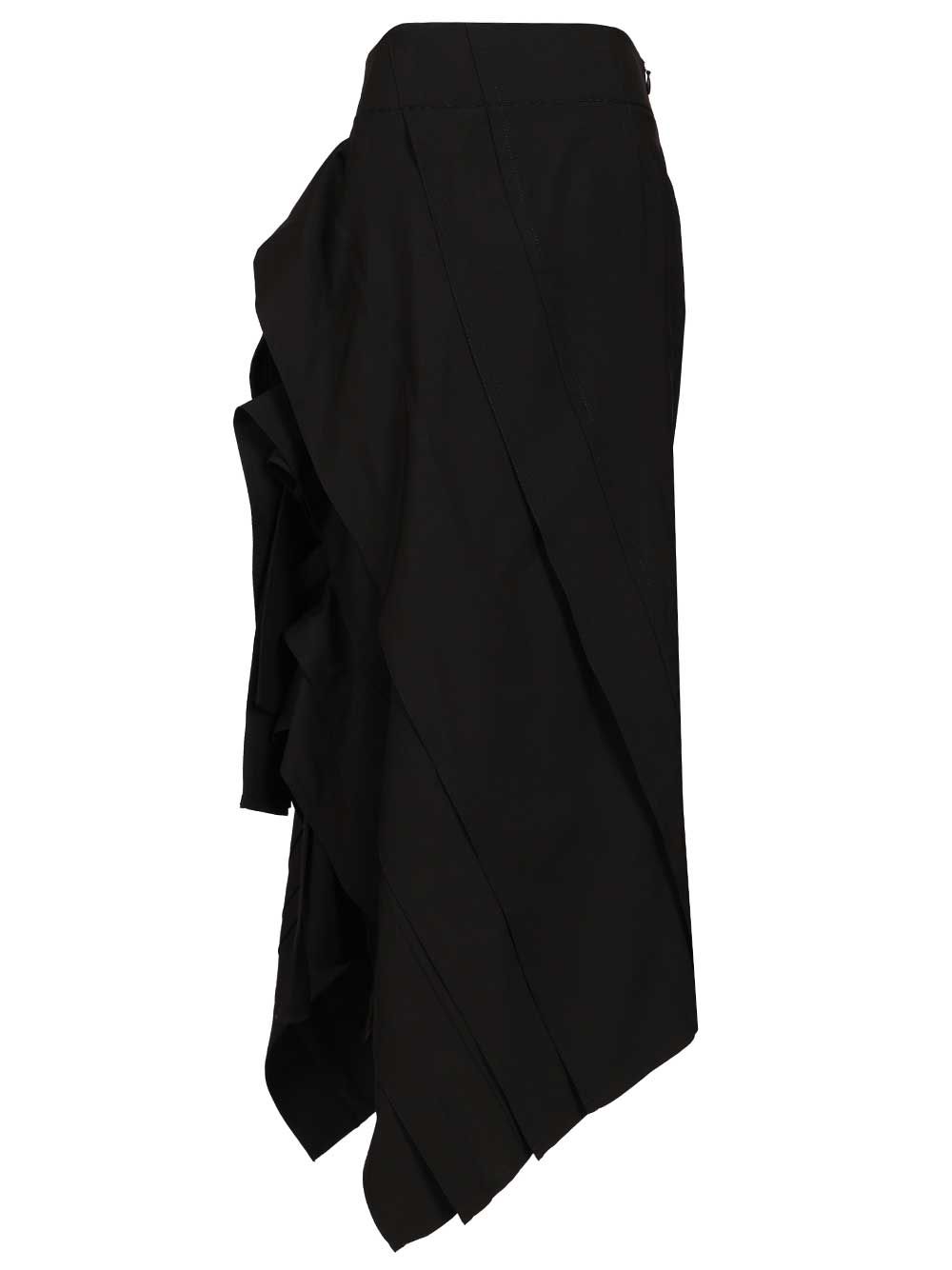 Bottega Veneta Lightweight Wool Midi Skirt Skirts - Black | 466074f8b85144d06aad4176e934ea2dc8d803c7
