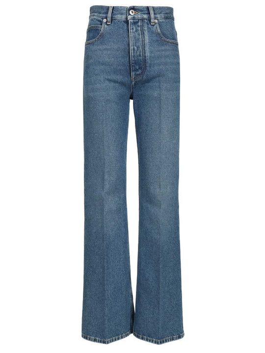 Medium Indigo Flared Jeans Blue