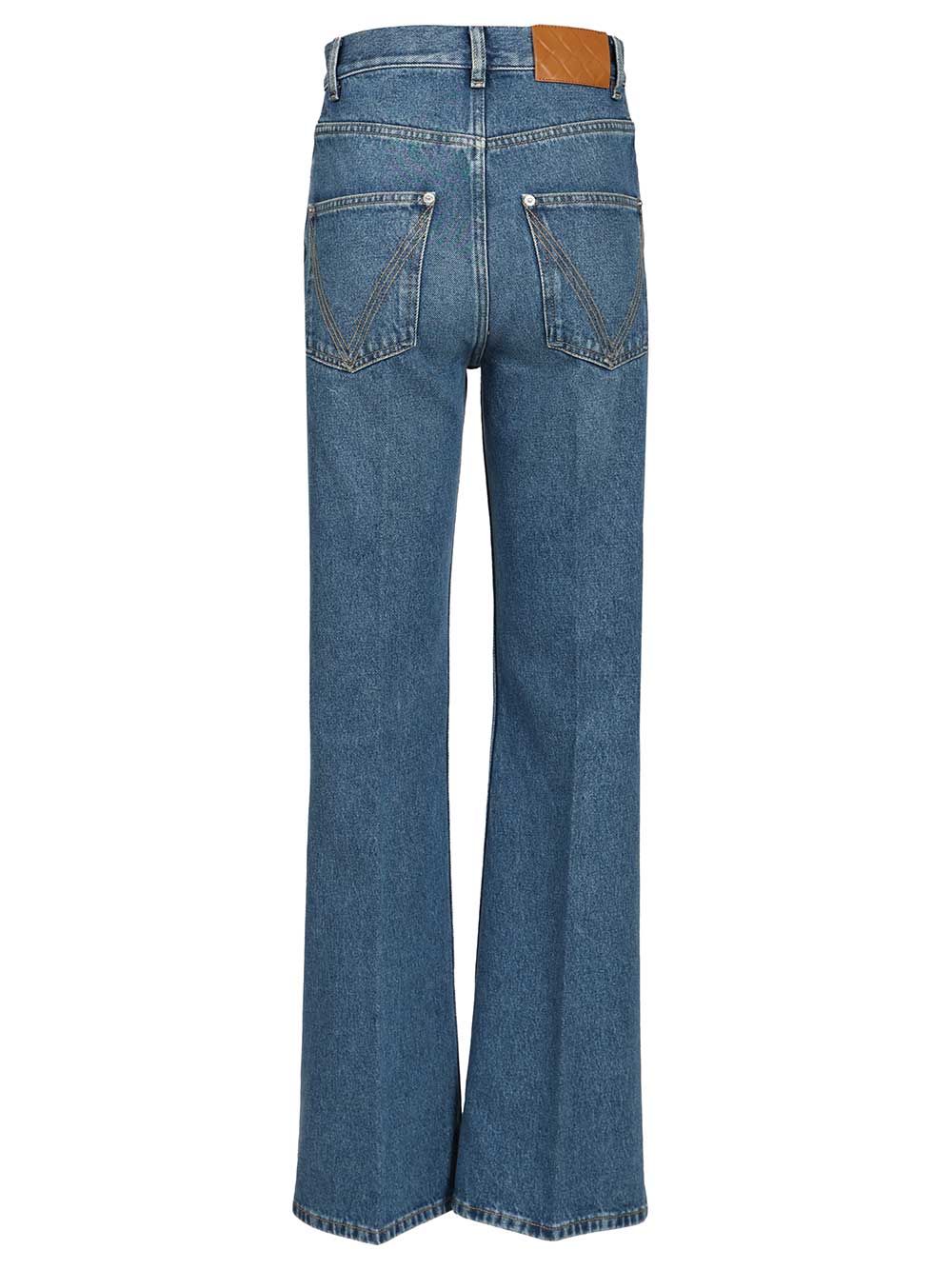 Bottega Veneta Medium Indigo Flared Jeans - Blue | f28814e2188edbc2dc154fc4a6553fa650c95072