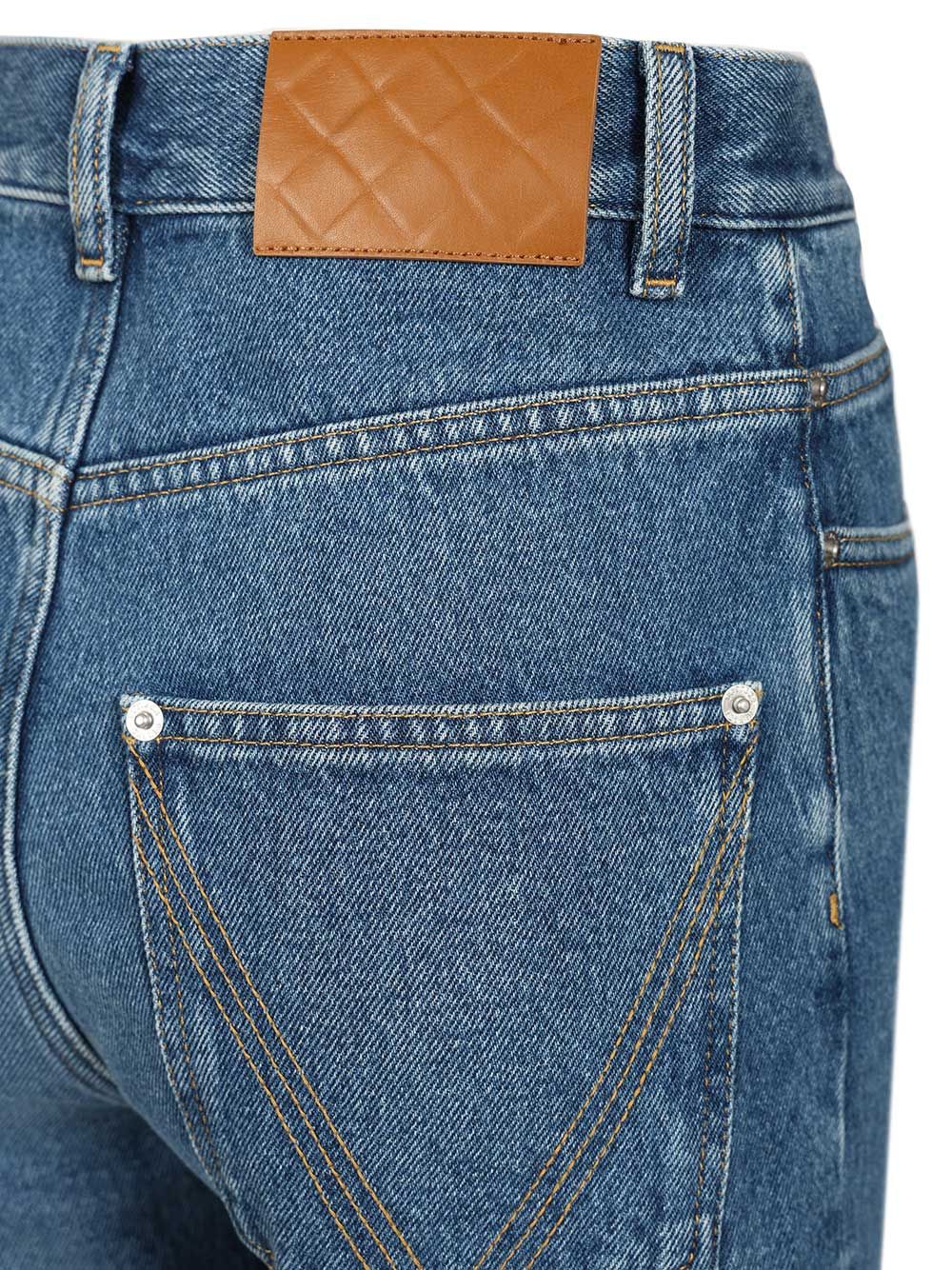 Bottega Veneta Medium Indigo Flared Jeans - Blue | 0c1236e1bb7ddcdfb2dd6f998d05aebe87c742c3