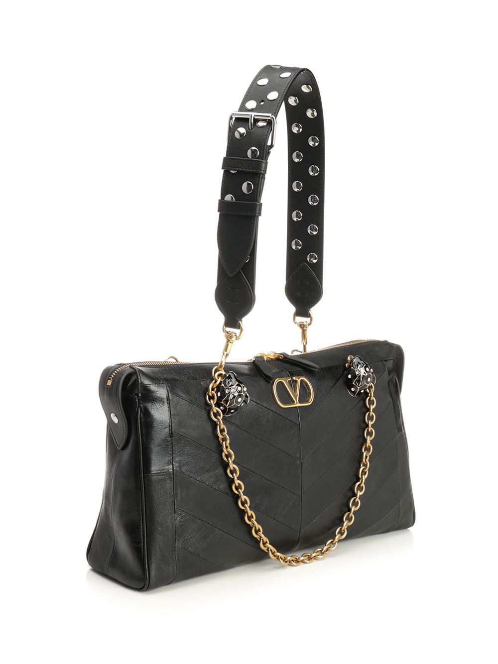 Valentino Garavani Panthea Crossbody Bags - Black | efba356503800b78c51b637267f7f39368949527