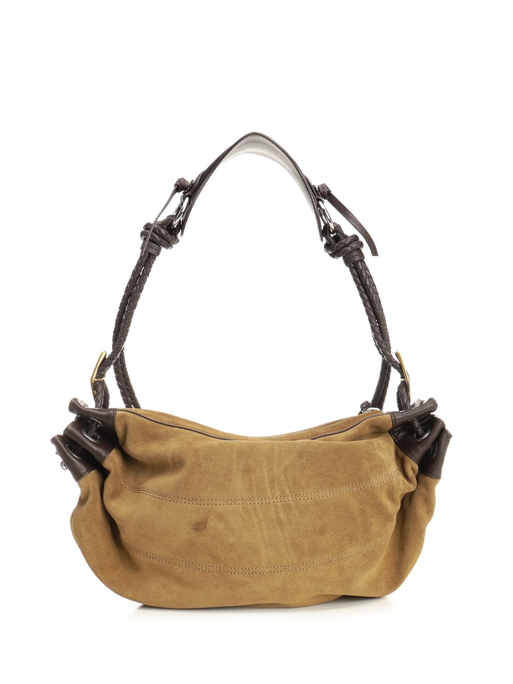 Isabel Marant Maia Medium Suede Shoulder Bag Shoulder Bags - Grey | 286f14d293108e496b14919775ba3309ba185fe4