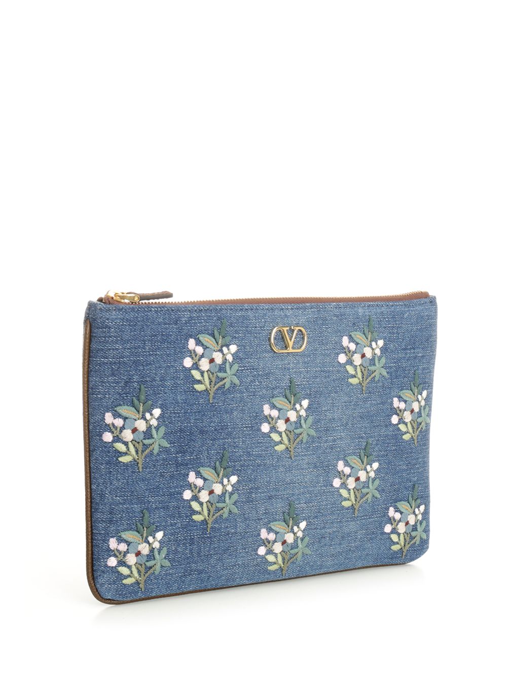Valentino Garavani Vlogo Signature Wallets - Blue | 3b17bd3fe2573fc6e8de4f07af04a59f13020ad9