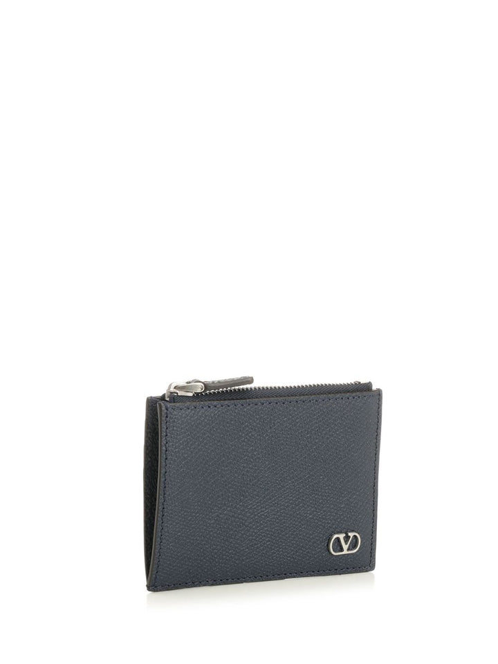 Valentino Garavani Vlogo Signature Wallet Small leather goods - Blue | fb85184a667784b51f0a46dd813f405e8c9083c6