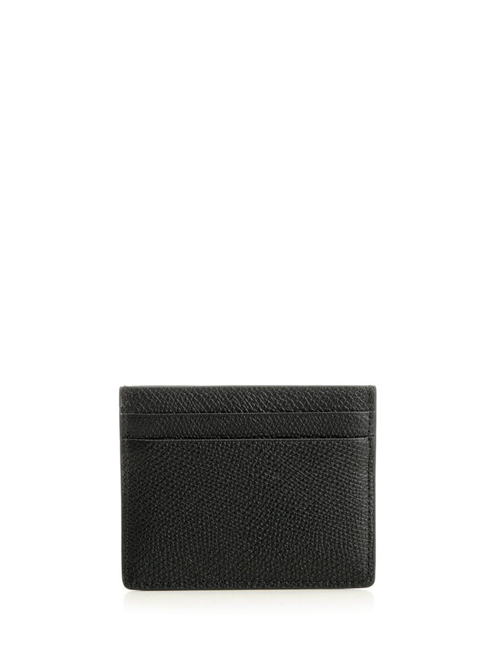 Valentino Garavani Vlogo Signature Card Holder Small leather goods - Black | de4d40b96390d02f9738dafcd1edc46e75af8157