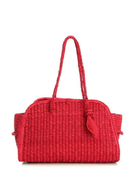 Le Turismo Raphia Shoulder Bag Shoulder Bags Red