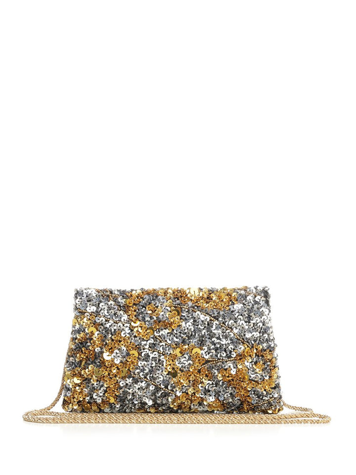 Dries Van Noten Sequin Clutch Clutches - Silver | 41841a9e75a1d9951ac994f0e3687ca05731841c