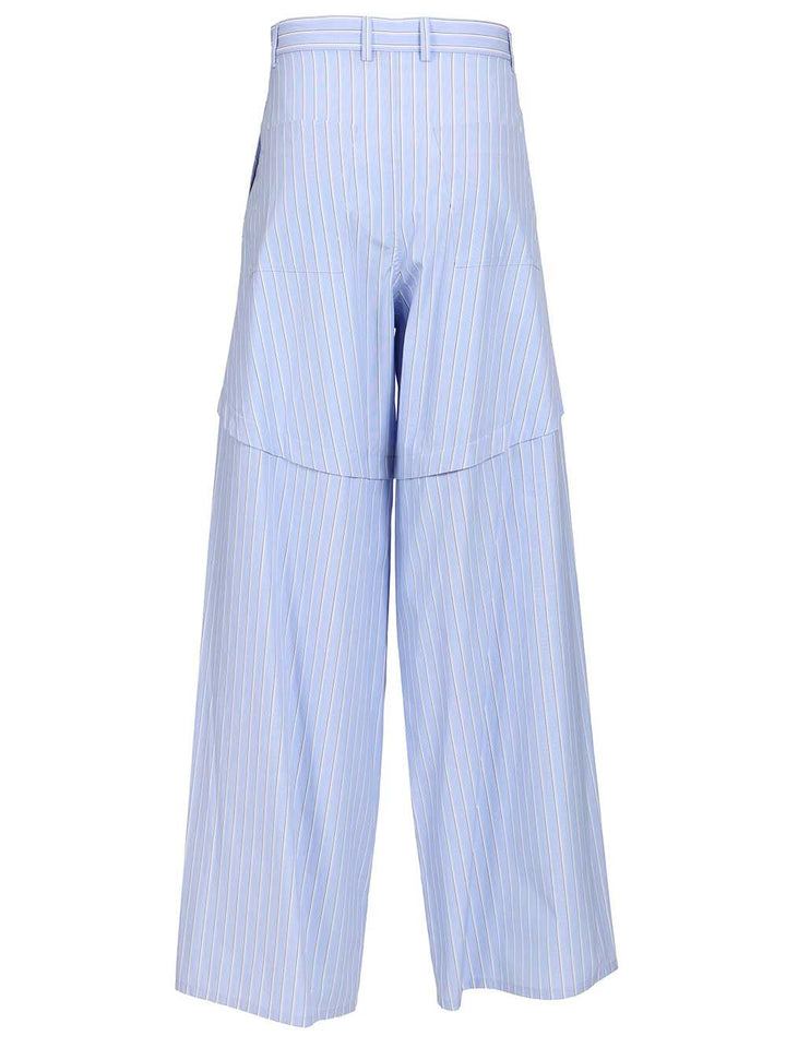 Loewe Cotton Trousers - Light blue | 4b8b64de6f008db6a2045cc5d8bec652a77917c8