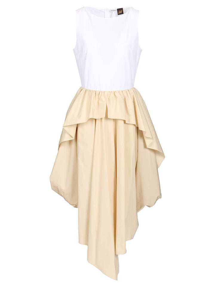 Loewe Cotton Dress Dresses - White | ab7ff6c1481b6d440c26e09c5a122c1c25ba407b