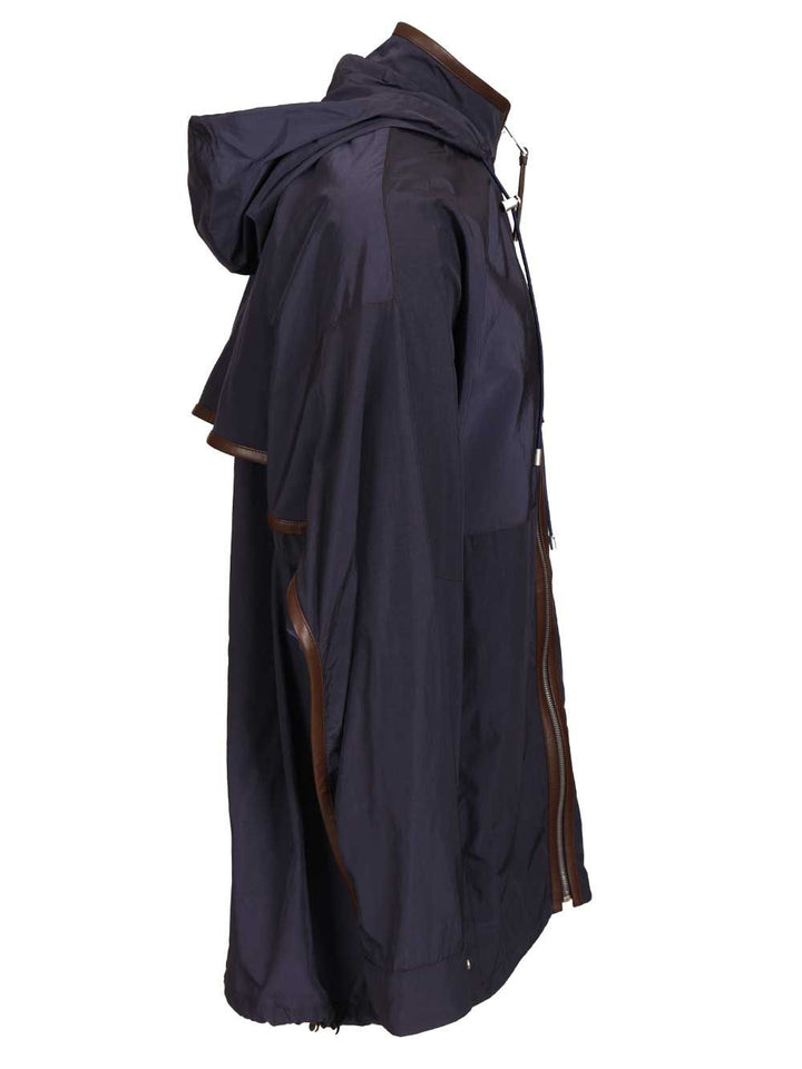 Loewe Hooded Jacket In Technical Fabric Jackets - Blue | 5cc4736fd302ef2c2f23f52c27543ea75ebbc1bb