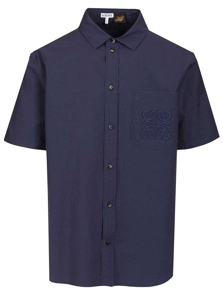 Loewe Short-Sleeved Shirt Shirts - Blue | e417cafede8edf729cfcf0e7140552ed775a356e
