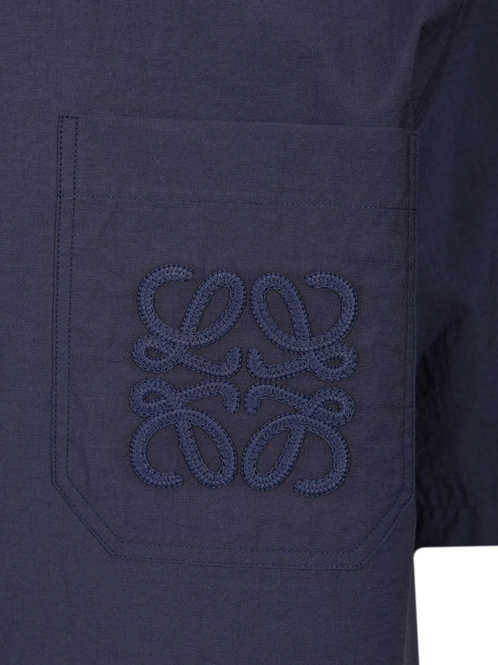 Loewe Short-Sleeved Shirt Shirts - Blue | 8799d2d2f8aba2fe61f8201238acc61e2d5e816d