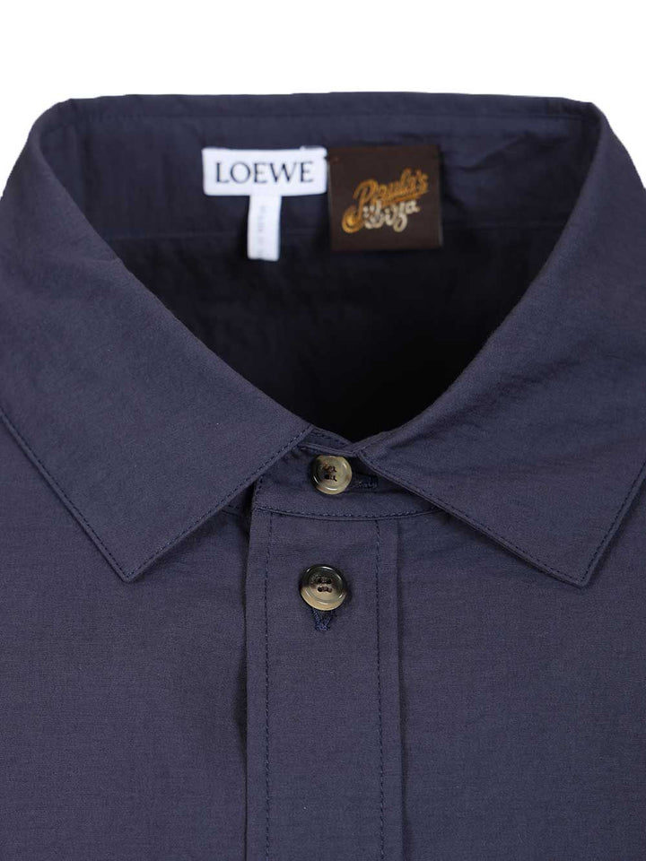 Loewe Short Sleeve Shirt Shirts - Blue | 9a29ced6507095d4d05283a17e94902639c78c03