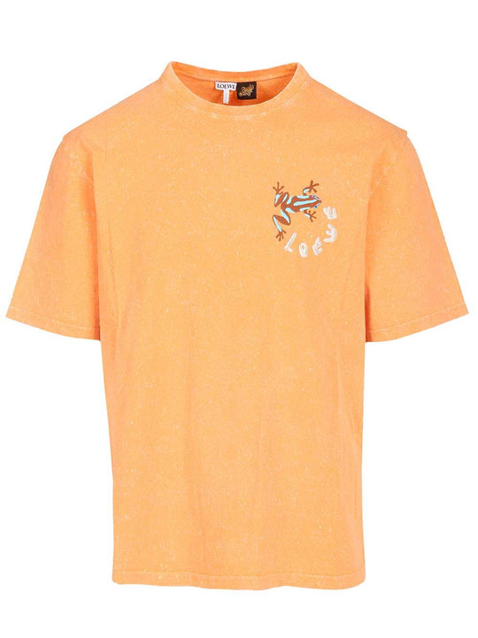 Loose-Fit Cotton T-Shirt Orange
