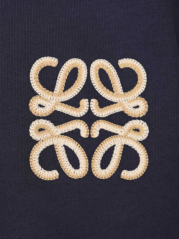 Loewe Cotton Hoodie Sweatshirts - Blue | 7cc56f0ed0de249469d1b1f26490a40b513b17bd