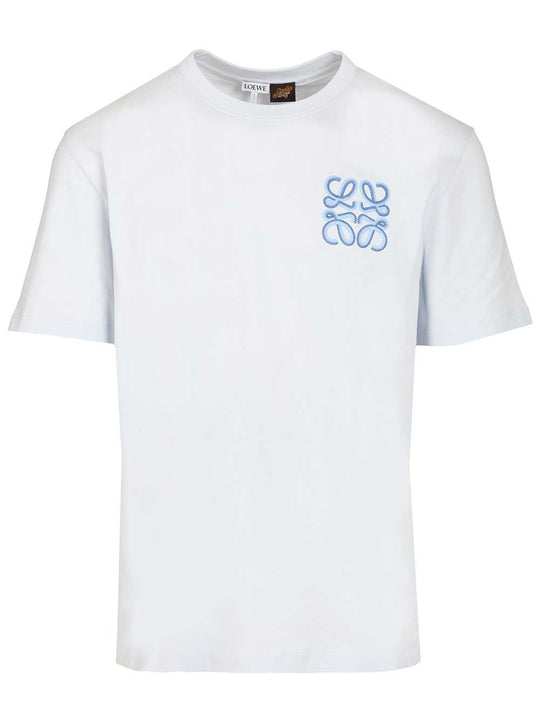 Relaxed Fit Cotton T-Shirt Blue