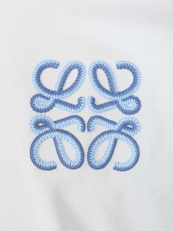 Loewe Relaxed Fit Cotton T-Shirt - Blue | 85e5513c3cf1f2a1d92595bdba75d1b0b97a6e1f