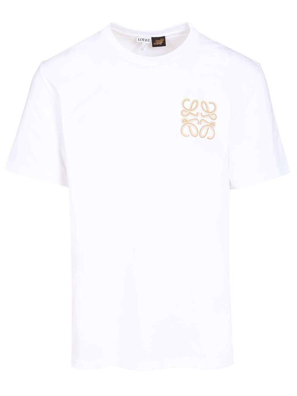 Loewe Relaxed Fit Cotton T-Shirt - White | 45fe7c13f28b5b15c7a95dd645c60eed8b311e7f