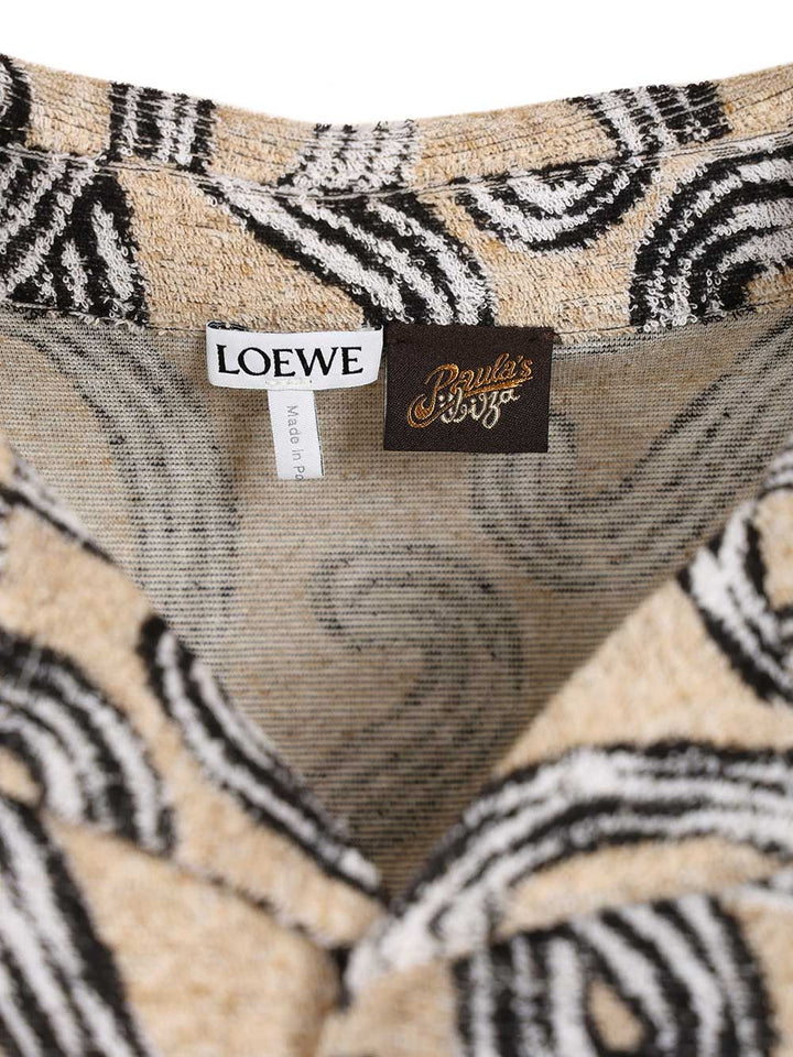 Loewe Short-Sleeved Jacquard Cotton Terry Shirt Shirts - Beige | 02d183df8882afdd83e015e504450d5ac78bc0c6