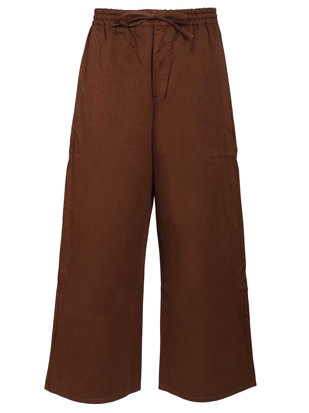 Loewe Cotton Drawstring Trousers - Brown | e54c678ca0f4e5d27769ea28a197a9c7551f342a