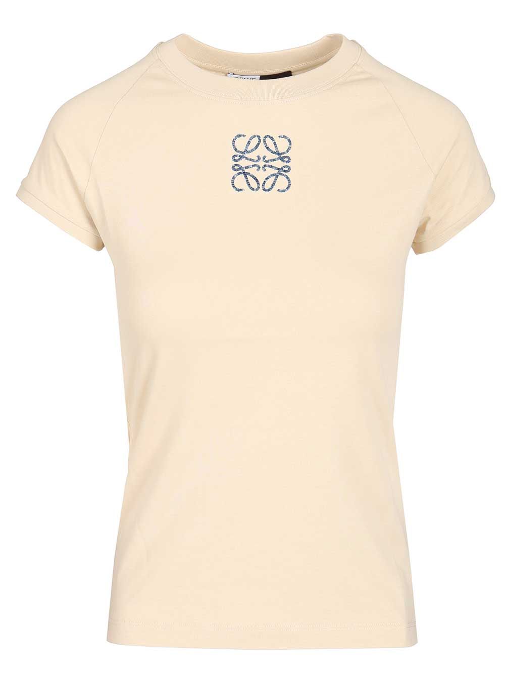 Loewe Slim-Fit Cotton T-Shirt - Beige | 815c92b39d1cde45836526234383143857296f5a