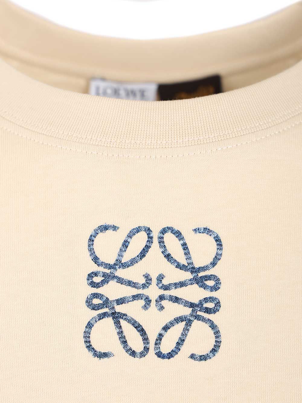 Loewe Slim-Fit Cotton T-Shirt - Beige | eb183811cd805b23af5c16561679a39fe07b5099