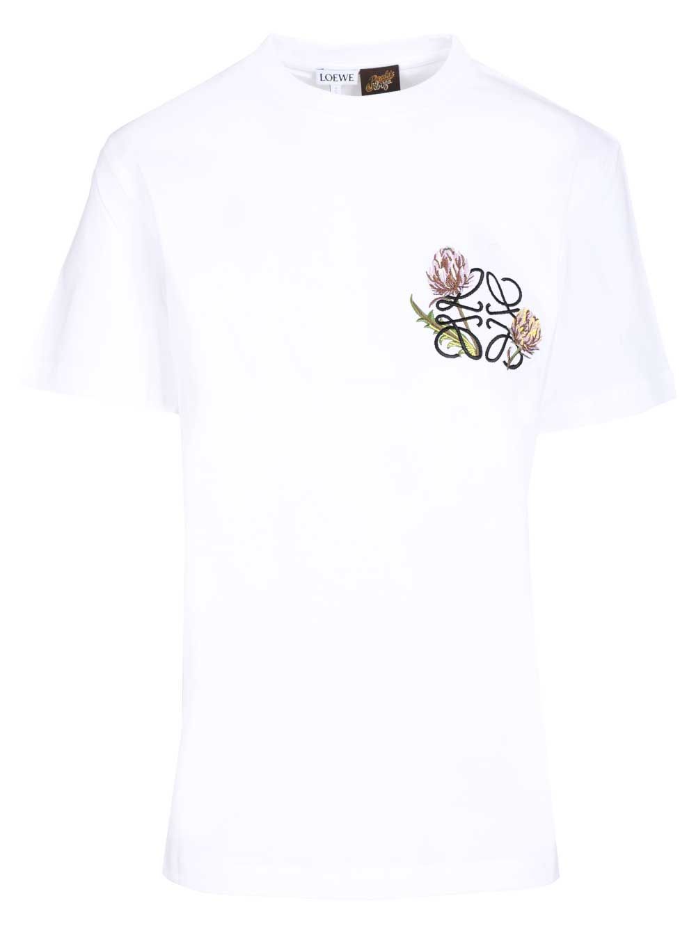 Loewe Regular Fit Cotton T-Shirt - White | 0e7a1b9d6e9a6d1aefbd34b43f4f95e5d788614c