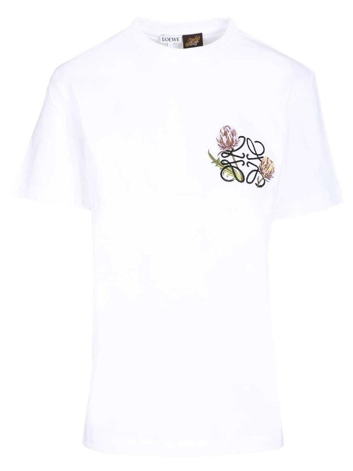 Loewe Regular Fit Cotton T-Shirt - White | 0e7a1b9d6e9a6d1aefbd34b43f4f95e5d788614c