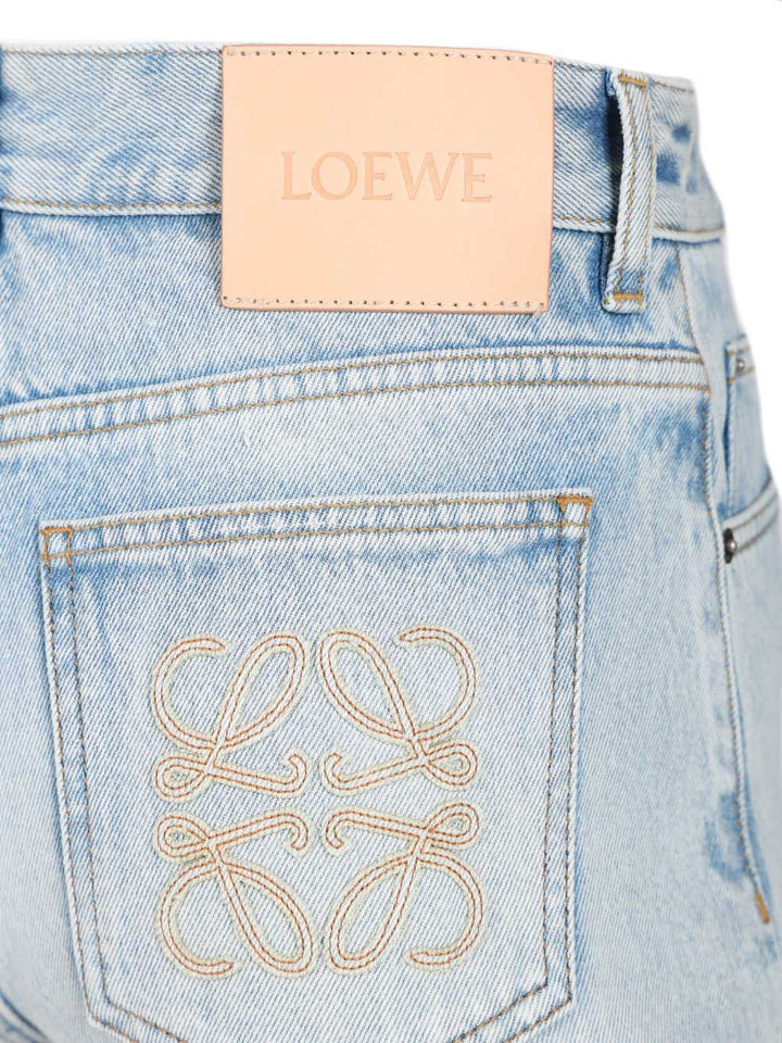 Loewe Midweight Cotton Denim Shorts Trousers - Light blue | e1b939ee987607c9cf4e2d6401393c01ef1d12c5