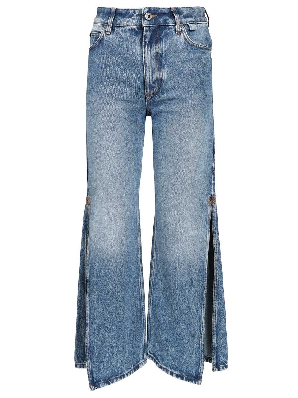 Loewe Slit Trousers Jeans - Blue | d2beb0cccc1425174d88ffc533f871e0c076dc41