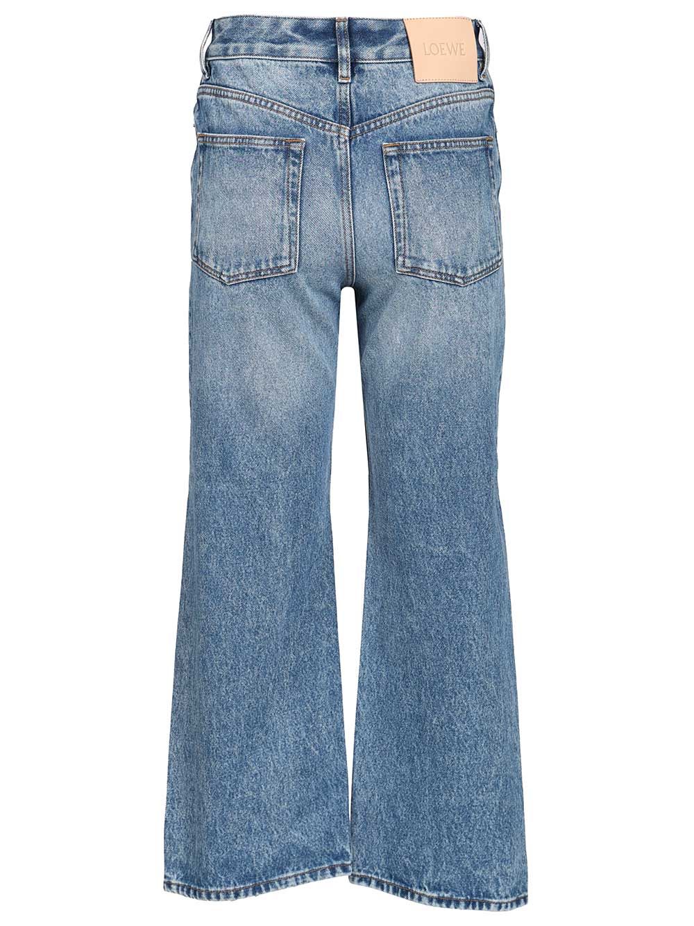 Loewe Slit Trousers Jeans - Blue | 43d1424a22e0337b3382fb57a5dcfcfa78829379