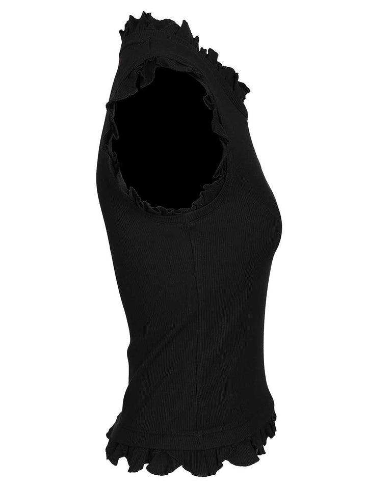 Loewe Stretch Cotton Tank Top Tops - Black | df1534cbb2c1ccd44b29a6aea9cd2c1101f54bdc