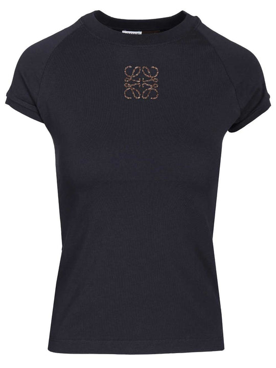 Slim-Fit Cotton T-Shirt Blue