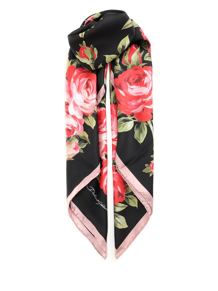 Dolce & Gabbana Square Scarf Scarves And Foulards - Black | 412bed3eed9344699039bf783a4e7100523eaaad