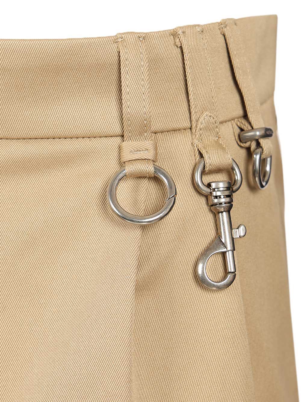 Miu Miu Cotton Chino Mini Skirt Skirts - Beige | 1c0329b8387c4c6c143cf198a8e5b66c0dd5020e
