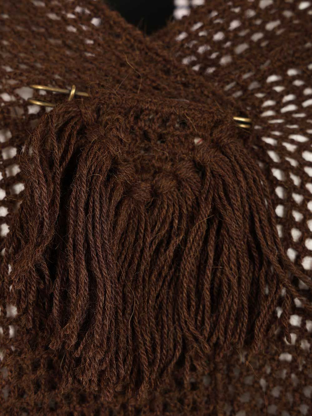 Chiarais Scialle Peonia 100% Alpaca Scarves And Foulards - Brown | 1e4ad4fe725568051454e9770394370270a85ea1
