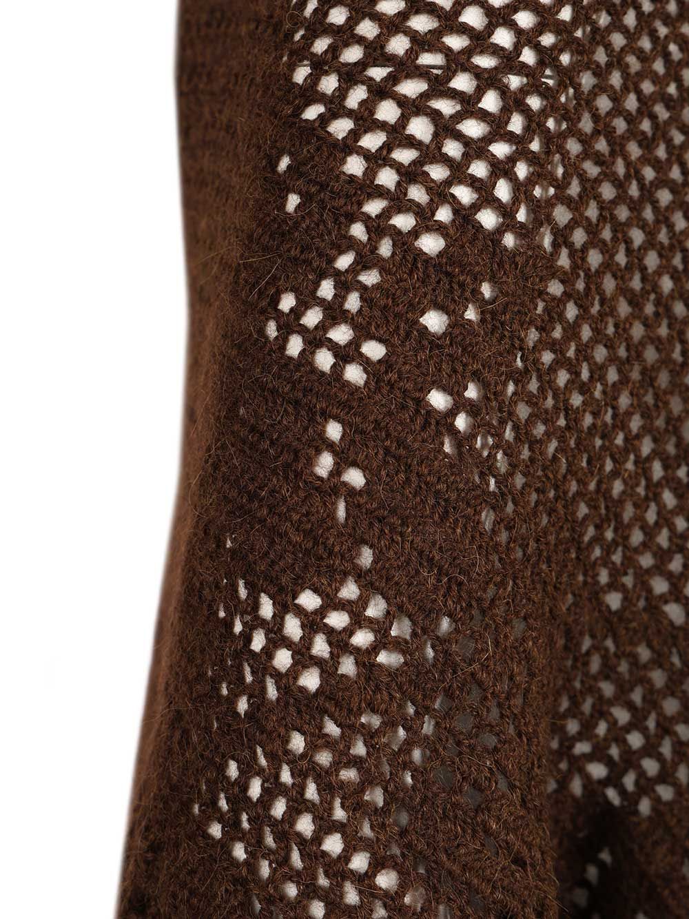Chiarais Scialle Peonia 100% Alpaca Scarves And Foulards - Brown | 7bd1f2aa80d740790211f72cc26e8c9c26764141