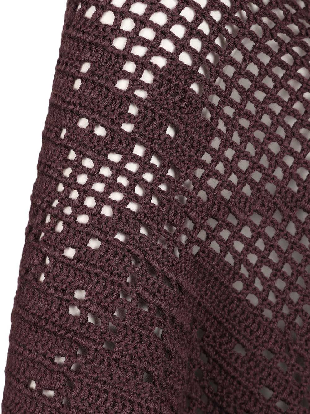 Chiarais Peony Shawl Knitwear - Bordeaux | fa03759730af1f108bbaaaa8dedf1443aa26f859