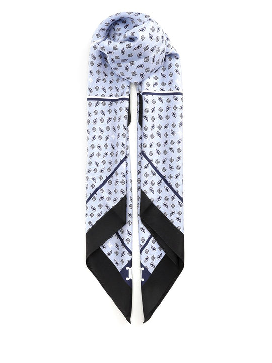 Maxi Square Scarves And Foulards Light Blue