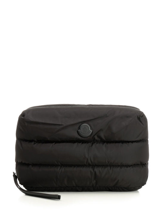 Caradoc Quilted Beauty Case Small Leather Goods Black